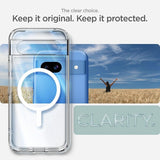Spigen Google Pixel 8a Skal Ultra Hybrid Metal Ring MagFit Vit