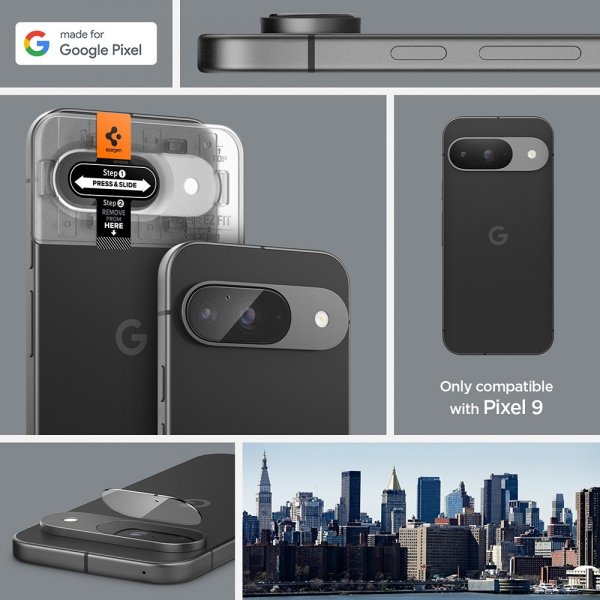 Spigen Google Pixel 9 Kameraskydd Glas.tR EZ Fit Optik 2-pack