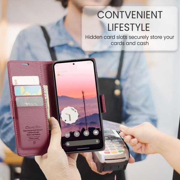 CaseMe Google Pixel 9/Pixel 9 Pro Fodral 023 Series Röd