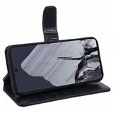 Nordic Covers Google Pixel 9/Pixel 9 Pro Fodral Essential Leather Raven Black