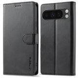 Lc.Imeeke Google Pixel 9/Pixel 9 Pro Fodral med Kortfack Stativfunktion Svart