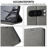 Lc.Imeeke Google Pixel 9/Pixel 9 Pro/Pixel 10/Pixel 10 Pro Fodral med Kortfack Grå