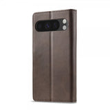 Lc.Imeeke Google Pixel 9/Pixel 9 Pro/Pixel 10/Pixel 10 Pro Fodral med Kortfack Mörkbrun