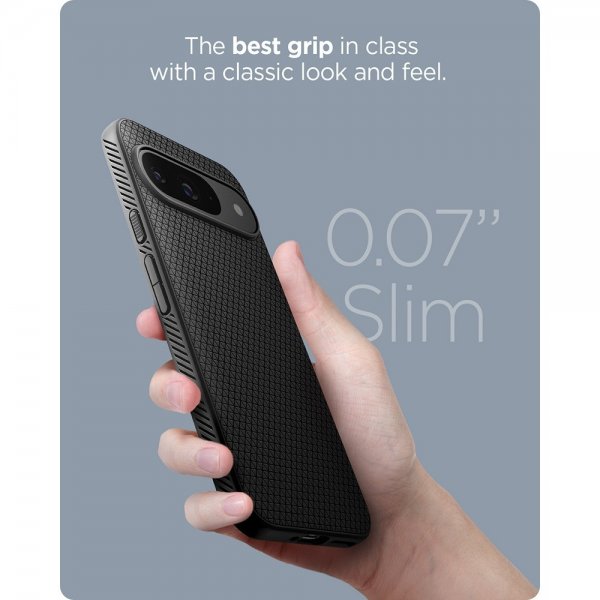 Spigen Google Pixel 9/Pixel 9 Pro Skal Liquid Air Matte Black