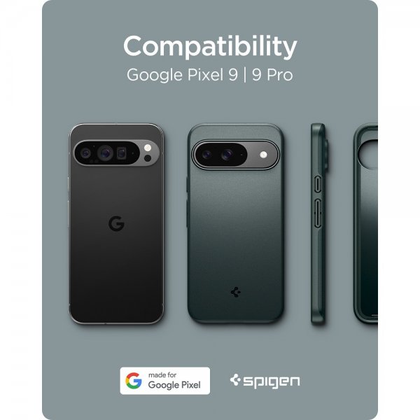 Spigen Google Pixel 9/Pixel 9 Pro Skal Thin Fit Abyss Green