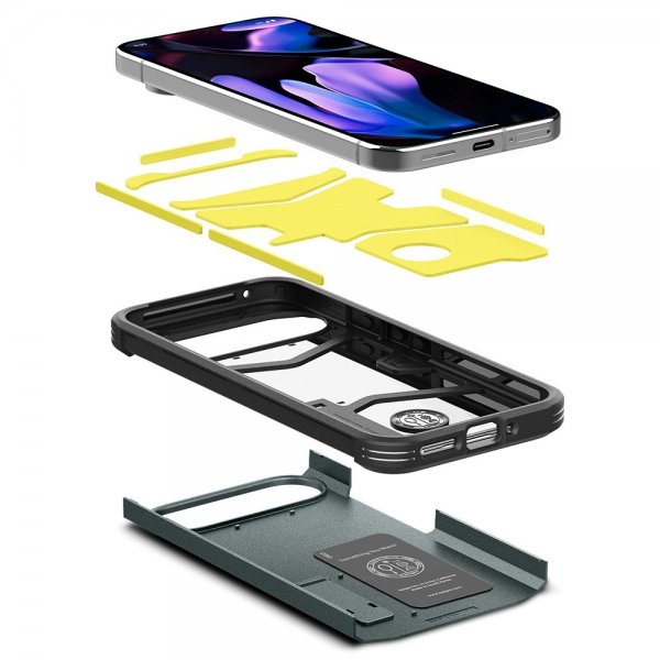 Spigen Google Pixel 9/Pixel 9 Pro Skal Tough Armor Abyss Green