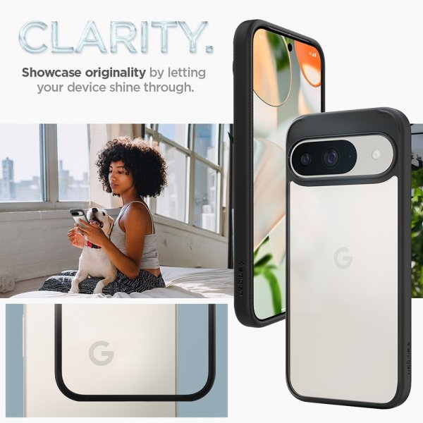 Spigen Google Pixel 9/Pixel 9 Pro Skal Ultra Hybrid Matte Black