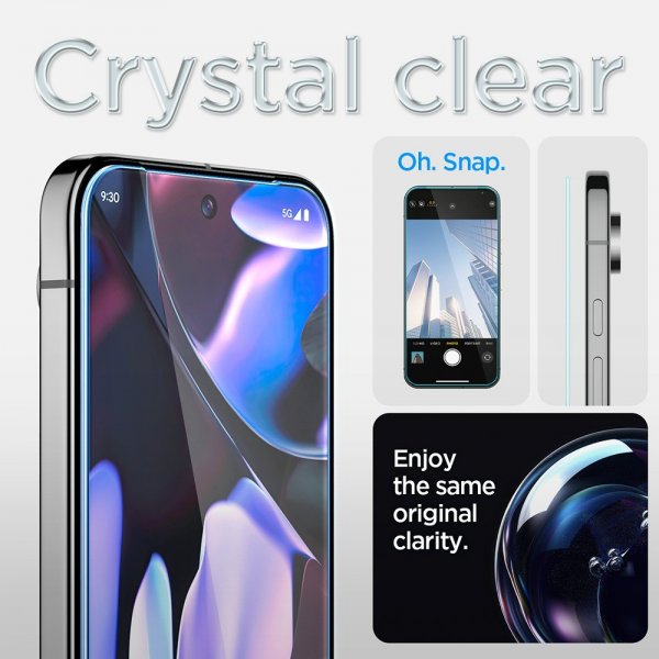 Spigen Google Pixel 9/9 Pro/Pixel 10/10 Pro Skärmskydd GLAS.tR EZ Fit 2-pack