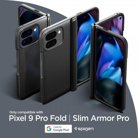 Spigen Google Pixel 9 Pro Fold Skal Slim Armor Pro Svart
