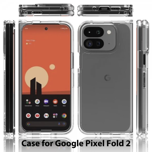 Google Pixel 9 Pro Fold Skal Transparent Transparent