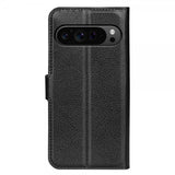 Google Pixel 9 Pro XL Fodral Litchi Svart