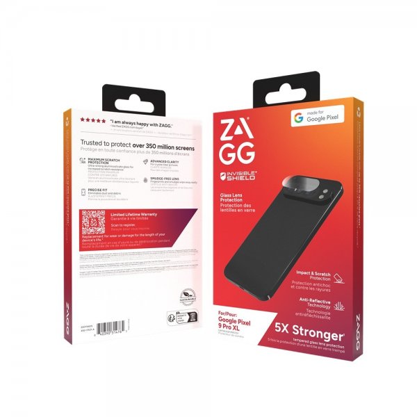 ZAGG InvisibleShield Google Pixel 9 Pro XL Kameraskydd Glass Elite Camera Protector