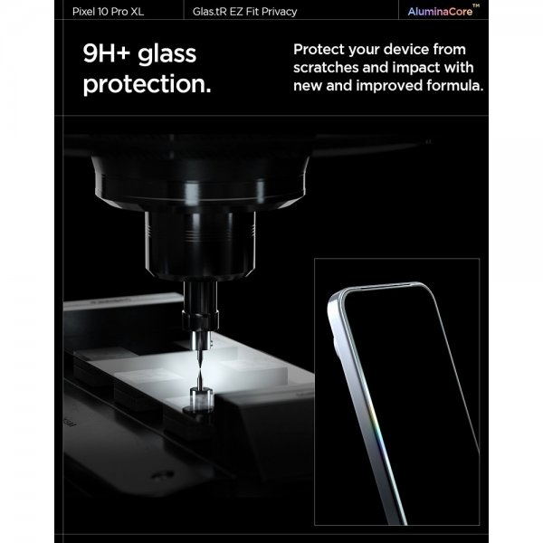 Spigen Google Pixel 9 Pro XL/Pixel 10 Pro XL Skärmskydd GLAS.tR EZ Fit Privacy 2-pack