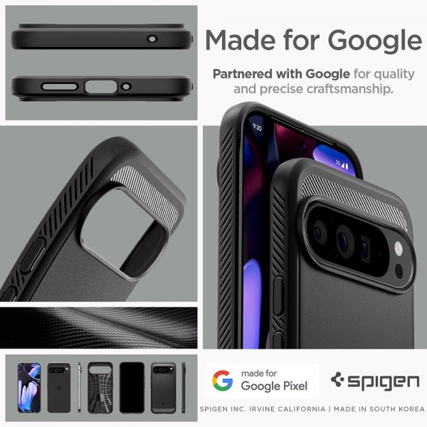 Spigen Google Pixel 9 Pro XL Skal Rugged Armor Matte Black