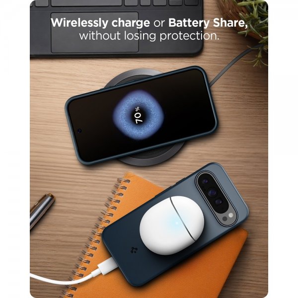 Spigen Google Pixel 9 Pro XL Skal Thin Fit Metal Slate