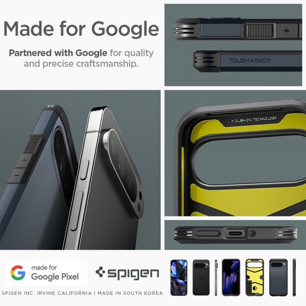 Spigen Google Pixel 9 Pro XL Skal Tough Armor Metal Slate