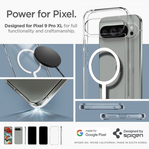 Spigen Google Pixel 9 Pro XL Skal Ultra Hybrid MagFit Vit
