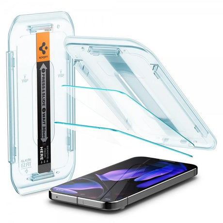 Spigen Google Pixel 9 Pro XL/Pixel 10 Pro XL Skärmskydd GLAS.tR EZ Fit 2-pack