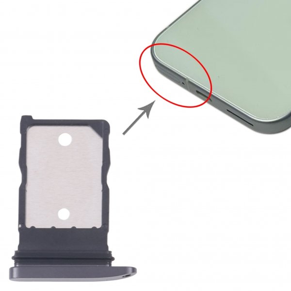 Google Pixel 9 Simkortshållare - Svart