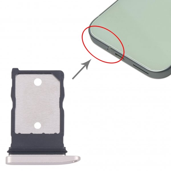 Google Pixel 9 Simkortshållare - Vit