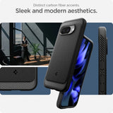 Spigen Google Pixel 9a Skal Rugged Armor MagFit Matte Black
