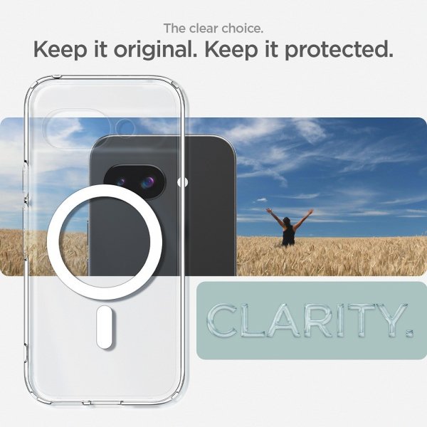 Spigen Google Pixel 9a Skal Ultra Hybrid MagFit Clear White