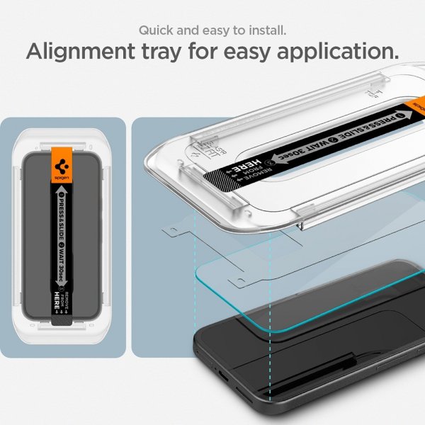 Spigen Google Pixel 9a Skärmskydd GLAS.tR EZ Fit 2-pack