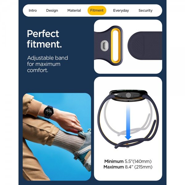 Spigen Google Pixel Watch 1/2/3/4 41mm Armband Nano Pop Blueberry Navy