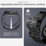 Spigen Google Pixel Watch 1/2/3 41mm Armband och Skal Rugged Armor Pro Svart