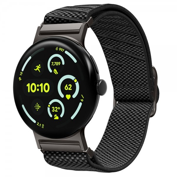 Spigen Google Pixel Watch 3/4 45mm Armband Lite Fit X Svart