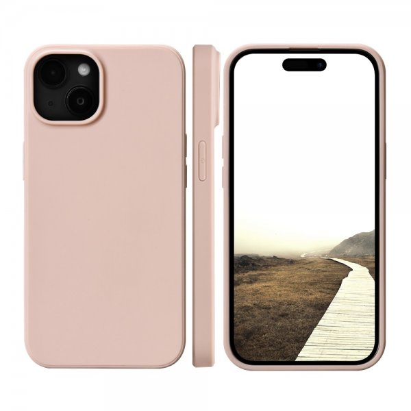dbramante1928 iPhone 15 Plus Skal Greenland Pink Sand