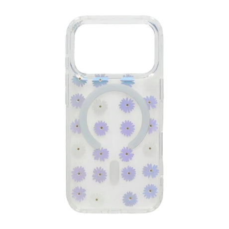 iPhone 17 Pro Skal Blommigt Strass MagSafe Lila