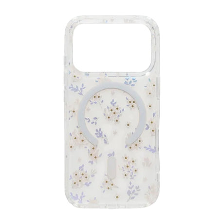 iPhone 17 Pro Max Skal Blommigt Strass MagSafe Rosa