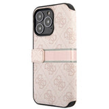 Guess iPhone 13 Pro Fodral Printed Stripe Rosa