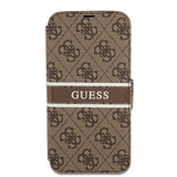 Guess iPhone 13 Fodral Printed Stripe Brun