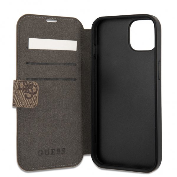 Guess iPhone 13 Fodral Printed Stripe Brun