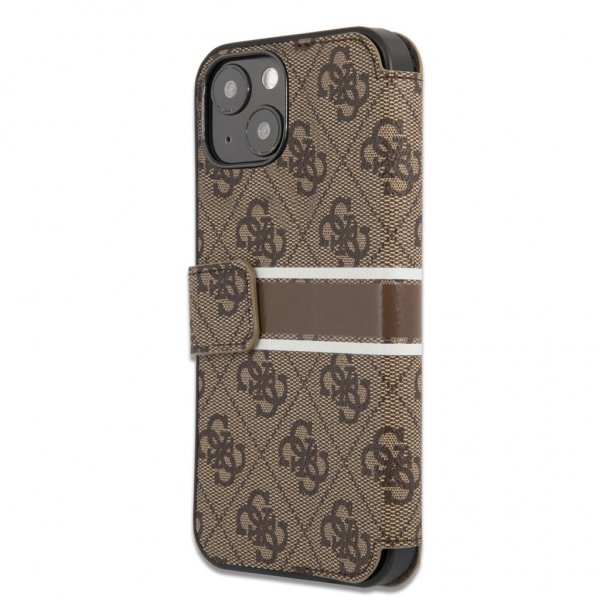 Guess iPhone 13 Mini Fodral Printed Stripe Brun