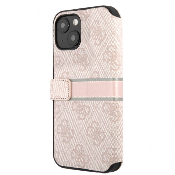 Guess iPhone 13 Mini Fodral Printed Stripe Rosa