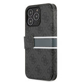 Guess iPhone 13 Pro Max Fodral Printed Stripe Grå