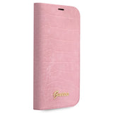 Guess iPhone 14 Fodral Croco Rosa