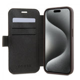 Guess iPhone 15 Fodral 4G Logo Brun