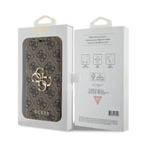 Guess iPhone 15 Pro Max Fodral 4G Logo Brun