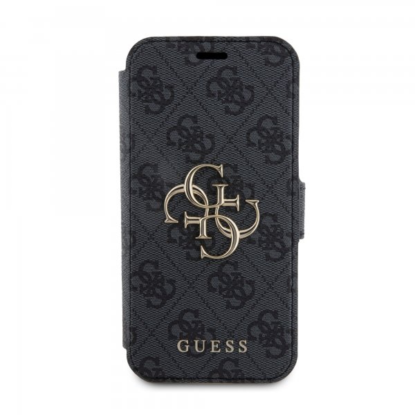Guess iPhone 15 Pro Max Fodral 4G Logo Grå