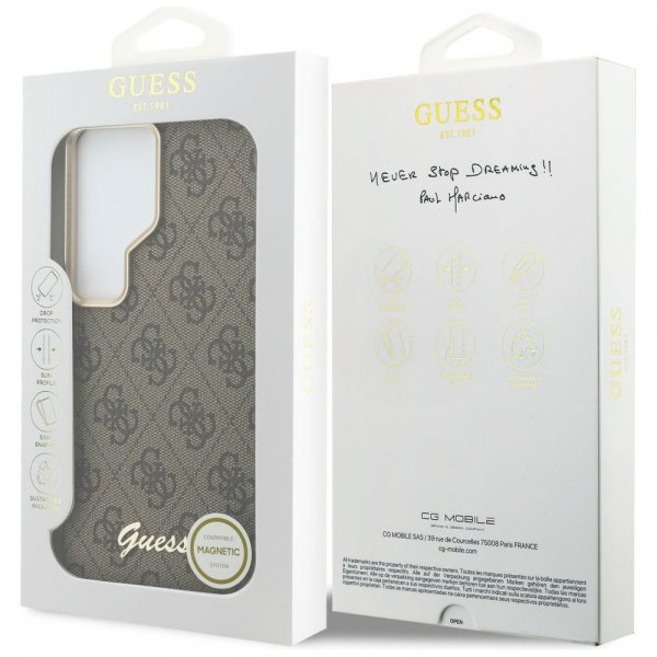 Guess Samsung Galaxy S26 Ultra Skal 4G Script MagSafe Brun