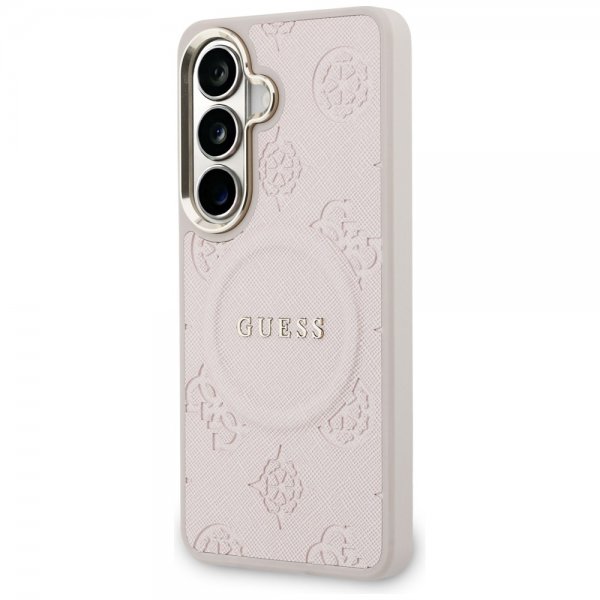 Guess Samsung Galaxy S26 Plus Skal Saffiano Peony MagSafe Rosa