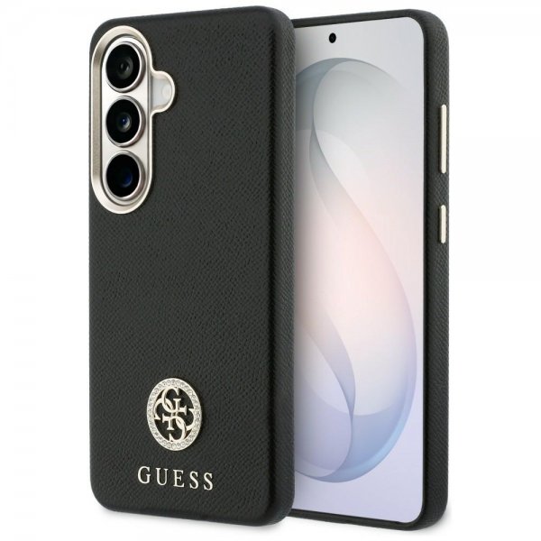 Guess Samsung Galaxy S26 Skal Rhinestone Logo MagSafe Svart