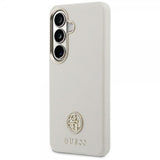 Guess Samsung Galaxy S26 Skal Rhinestone Logo MagSafe Beige