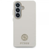 Guess Samsung Galaxy S26 Plus Skal Rhinestone Logo MagSafe Beige