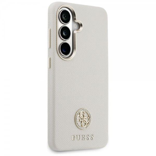 Guess Samsung Galaxy S26 Plus Skal Rhinestone Logo MagSafe Beige