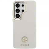 Guess Samsung Galaxy S26 Ultra Skal Rhinestone Logo MagSafe Beige